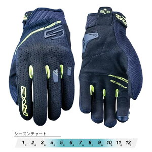 FIVE �t�@�C�u �O���[�u RS3 EVO AIRFLOW BLACK/YELLOW [M�T�C�Y] FIVE3882020102820