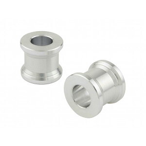 POSH Faith アルミカラー スプール M8用(シルバー) 厚み15mm/最大径:16.6mm/最細径:13.5mm 2pcs P141508