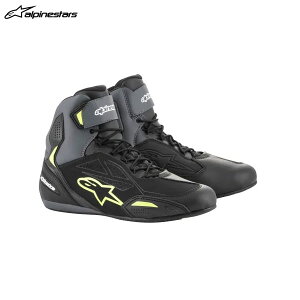y1021oׁzalpinestars ApCX^[Y FASTER-3 DRYSTAR V[Y 175 BLACK GRAY YELLOW FLUO[US7/25.0cm] ALP8033637966359