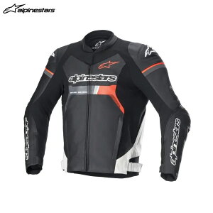alpinestars ApCX^[Y GP FORCE LEATHER WPbg 1231 BLACK WHITE RED FLUO[TCY@48] ALP8059347014579