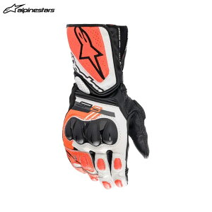 alpinestars ApCX^[Y SP-8 V3 LEATHER O[u 1231 BLACK WHITE RED FLUO[LTCY] ALP8059347044477