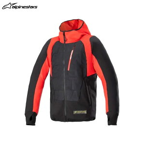 y109oׁzalpinestars ApCX^[Y MO.ST.EQ HYBRID HOODED WPbg 1463 BLACK FLAME RED[2XLTCY] ALP8059347271255