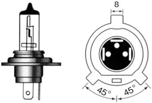 �y4��18���o�ׁzM&H�}�c�V�} H-4 12V100/90W(�N���A�[) 17 17C