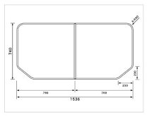 楽天市場】風呂 ふた 740 1536 パナソニック（バス用品｜日用品雑貨 