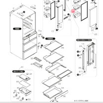 楽天市場】三菱 冷蔵庫 部品 mr-wx53yの通販