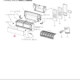 三菱 MITSUBISHI エアコン 前面パネル M21EAN010