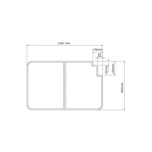 ノーリツ NORITZ 風呂ふた(FA1170GC-W/W) 0CTM106