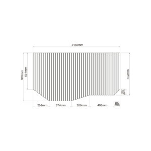 ノーリツ NORITZ 風呂ふた(FB-SRA1685R-WH/SB KGW) KGWSH06