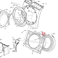 【在庫あり】パナソニック Panasonic 洗濯乾燥機 窓パッキンA AXW212-8RT5