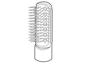 パナソニック Panasonic くるくるドライヤー用毛先キャッチブローブラシ（ビビッドピンク） EHKA1AVP7617★