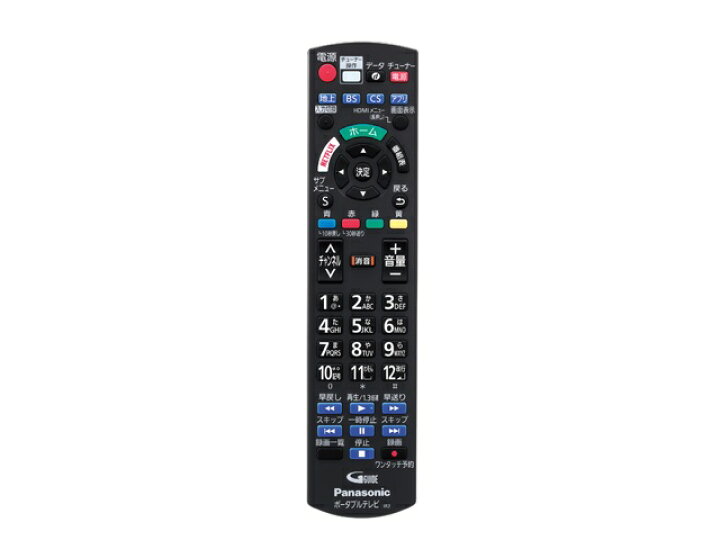 楽天市場】パナソニック Panasonic ポータブルテレビ用リモコン 