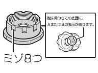 パナソニック Panasonic 還元水素水生成器用泡沫用つぎてB PRV-C6402W◆