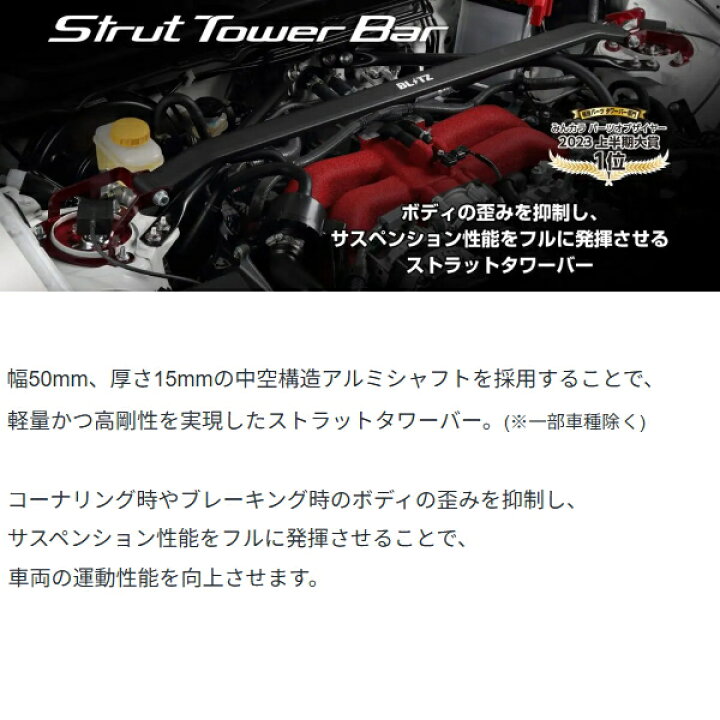 楽天市場】BLITZストラットタワーバーF用MXPK11/MXPK16アクア M15A-1NM 