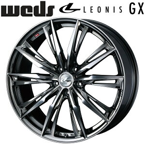 Weds LEONIS GX ブラックメタルコート/ミラーカット ホイール1本価格7.0J-18インチ 5穴/PCD100 インセット+47 ハブ径:65φ 座面形状:M12 60°テーパー座専用【代引不可】