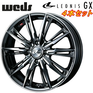 Weds LEONIS GX zC[4{Set ubN^R[g/~[Jbg6.5-17C` 4/PCD100 CZbg+50ysz