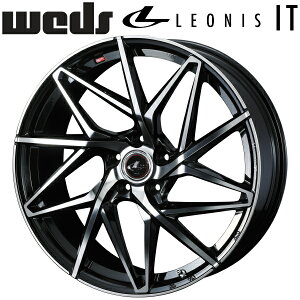 Weds LEONIS IT パールブラック/ミラーカット ホイール1本価格7.0J-18インチ 5穴/PCD100 インセット+47 ハブ径:65φ 座面形状:M12 60°テーパー座専用【代引不可】