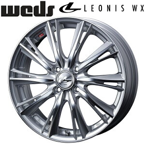 Weds LEONIS WX ハイパーシルバーミラーカット ホイール4本セット6.0J-16インチ 4穴/PCD100 インセット+50 ハブ径:65φ 座面形状:M12 60°テーパー座専用【代引不可】