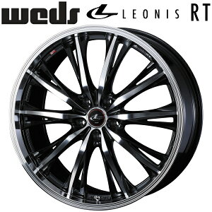 Weds LEONIS RT パールブラック/ミラーカット ホイール4本セット7.0J-18インチ 5穴/PCD100 インセット+47 ハブ径:65φ 座面形状:M12 60°テーパー座専用【代引不可】