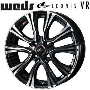 Weds LEONIS VR パールブラック/ミラーカット ホイール4本セット6.0J-16インチ 4穴/PCD100 インセット+42 ハブ径:65φ 座面形状:M12 60°テーパー座専用【代引不可】