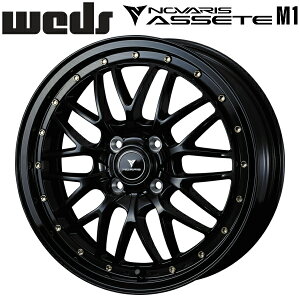 Weds NOVARIS ASSETE M1 ubN/S[hsAX zC[4{Zbg5.0J-16C` 4/PCD100 CZbg+45 nua:73 ʌ`:M12 60°e[p[pysz