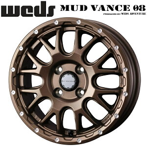 WEDS ADVENTURE MUD VANCE08 �}�b�g�u�����Y �z�C�[��4�{�Z�b�g4.5J-15�C���` 4��/PCD100 �C���Z�b�g+45 �n�u�a:73�� ���ʌ`��:M12 60°�e�[�p�[����p�y����s�z
