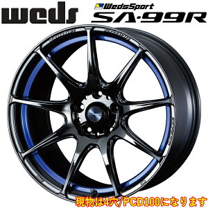 WedsSport SA-99R u[CgN[II zC[4{Zbg6.5J-17C` 4/PCD100 CZbg+50 nua:65 ʌ`:M12 60°e[p[pysz