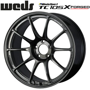 WedsSport TC105X FORGED EJ�`�^�� �z�C�[��4�{�Z�b�g9.5J-19�C���` 5��/PCD114.3 �C���Z�b�g+22 �n�u�a:73�� ���ʌ`��:M12 60°�e�[�p�[���AM14 60°�e�[�p�[���y����s�z