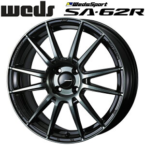 WedsSport SA-62R ウォースブラッククリアー ホイール4本セット6.5J-16インチ 4穴/PCD100 インセット+50 ハブ径:65φ 座面形状:M12 60°テーパー座専用【代引不可】