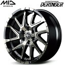 MID NITRO POWER DERINGER ホイール4本Set ブラックメタリックポ...