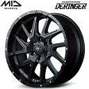 MID NITRO POWER DERINGER ホイール4本Set セミグロスブラック/...