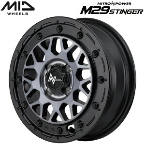 MID NITRO POWER M29 STINGER �z�C�[��4�{Set �Z�~�O���X�u���b�N�N���A5.0J-15�C���` 4��/PCD100 �C���Z�b�g+48�y���������E����s�z