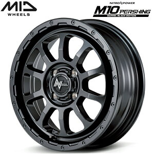 MID NITRO POWER M10 PERSHING BARREL BLACK EDITION zC[4{Set oubN4.5J-14C` 4/PCD100 CZbg+45yEsz