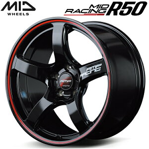 MID RACING R50 zC[4{Set ubN/bhC8.5J-18C` 5/PCD120 CZbg+45yEsz