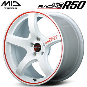 MID RACING R50 zC[4{Set zCg/bhC8.5J-18C` 5/PCD120 CZbg+45yEsz