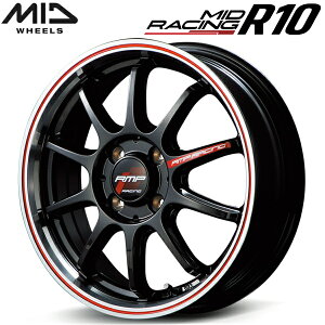 MID RACING R10 zC[1{i NX^ubN/|bV+bh5.0J-15C` 4/PCD100 CZbg+45ysz