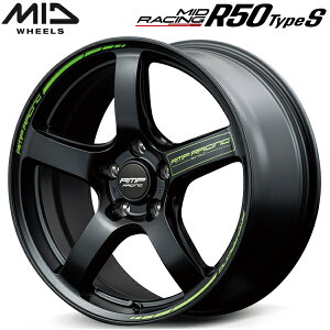 MID RACING R50 Type-S zC[4{Set Z~OXubN7.0J-17C` 5/PCD100 CZbg+48yEsz