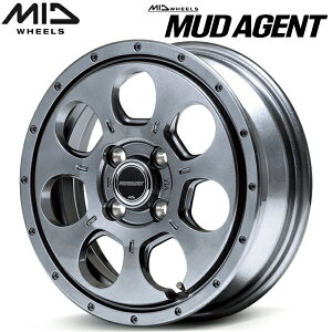 MID WHEELS MUD AGENT zC[4{Set ^bNO[4.5J-14C` 4/PCD100 CZbg+45yEsz