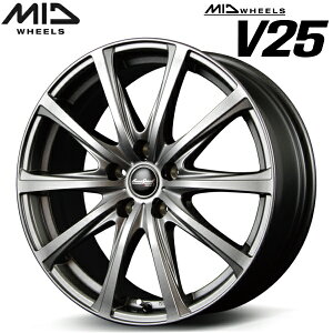 MID WHEELS V25 zC[4{Set ^bNO[6.0J-16C` 5/PCD100 CZbg+43yEsz