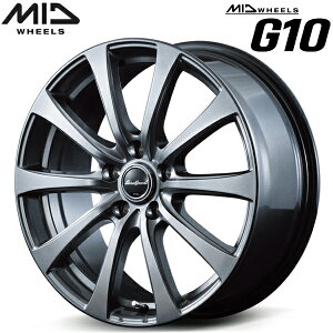 MID WHEELS G10 zC[4{Set ^bNO[6.5J-16C` 5/PCD100 CZbg+48yEsz
