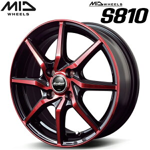 MID WHEELS S810 zC[4{Set ubN|bV+bhNA5.5J-15C` 4/PCD100 CZbg+45yEsz