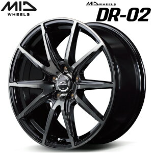 MID WHEELS DR-02 zC[4{Set ubN|bV+ubNNA6.5J-16C` 5/PCD100 CZbg+48yEsz