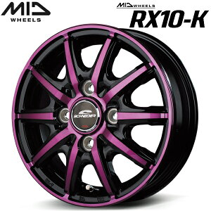 MID WHEELS RX10-K zC[4{Set ubN|bV/NX^p[vNA4.5J-14C` 4/PCD100 CZbg+45yEsz
