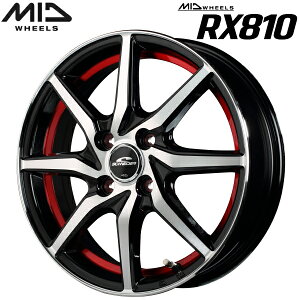 MID WHEELS RX810 zC[4{Set ubN|bV/A_[Jbgbh4.5J-14C` 4/PCD100 CZbg+45yEsz