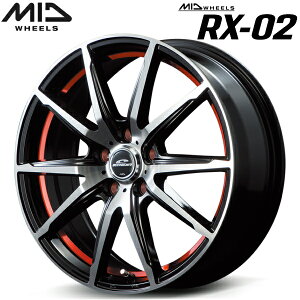 MID WHEELS RX-02 zC[4{Set ubN|bV/A_[Jbgbh6.0J-15C` 5/PCD100 CZbg+45yEsz