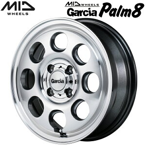 MID WHEELS Garcia Palm8 �z�C�[��1�{���i ���^���b�N�O���[/�|���b�V��4.5J-15�C���` 4��/PCD100 �C���Z�b�g+45�y����s�z