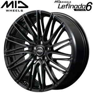 MID WHEELS Lefinada MOTION6 �O���X�u���b�N �z�C�[��4�{�Z�b�g8.5J-21�C���` 5��/PCD114.3 �C���Z�b�g+40 �n�u�a:60.1�� ���ʌ`��:���N�T�X���g���^����14R���ʍ�M14×P1.5�{���g��p�y���������E����s�z
