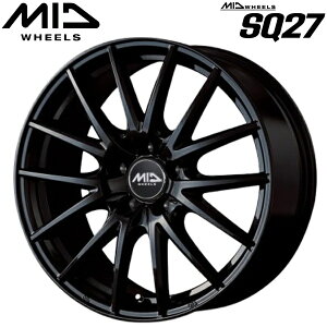 MID WHEELS SQ27 ���^���b�N�u���b�N �z�C�[��4�{�Z�b�g7.0J-17�C���` 5��/PCD120 �C���Z�b�g+40 �n�u�a:60.1�� ���ʌ`��:���N�T�X���g���^����M14×P1.5���ʍ��i�b�g��p�y���������E����s�z
