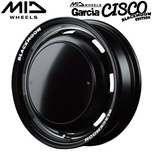 MID WHEELS Garcia CISCO BLACKMOON EDITION �Z�~�O���X�u���b�N+�������@�[���C�|���b�V��+�Z�~�O���X�v���[���p�b�P�[�W �z�C�[��1�{���i5.5J-16�C���` 5��/PCD139.7 �C���Z�b�g+20 �n�u�a:108.8�� ���ʌ`��:M12