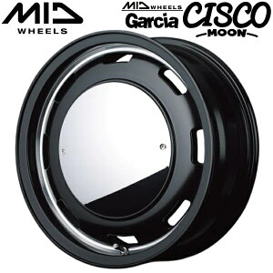 MID WHEELS Garcia CISCO MOON �Z�~�O���X�u���b�N�������@�[���C�|���b�V�� �z�C�[��4�{�Z�b�g5.5J-16�C���` 5��/PCD139.7 �C���Z�b�g+20 �n�u�a:108.8�� ���ʌ`��:M12 60°�e�[�p�[����p�y���������E����s