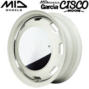 MID WHEELS Garcia CISCO MOON �I�[���h�C���O���b�V���z���C�g�������@�[���C�|���b�V�� �z�C�[��1�{���i5.5J-16�C���` 5��/PCD139.7 �C���Z�b�g+20 �n�u�a:108.8�� ���ʌ`��:M12 60°�e�[�p�[����p�y����s